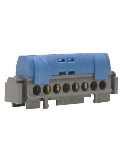 Клеммная колодка IP 2X нейтраль синяя Legrand 004842 в Абакане Клеммные колодки Pintop.ru