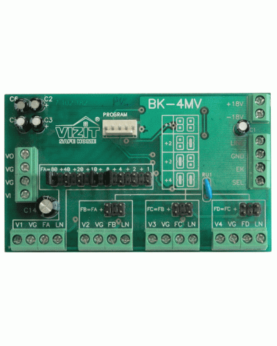 Плата печатнаяв сборе Vizit ЗИП БК-4МVE в Абакане Аксессуары для многоабонентных систем Pintop.ru