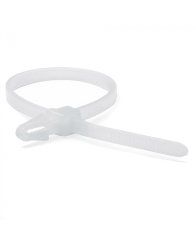 Хомут P6.6 с монтажным основанием под отверстие 4,5мм, белый 3,6x150 DKC 252155SR-M в Абакане Стяжки-хомуты Pintop.ru