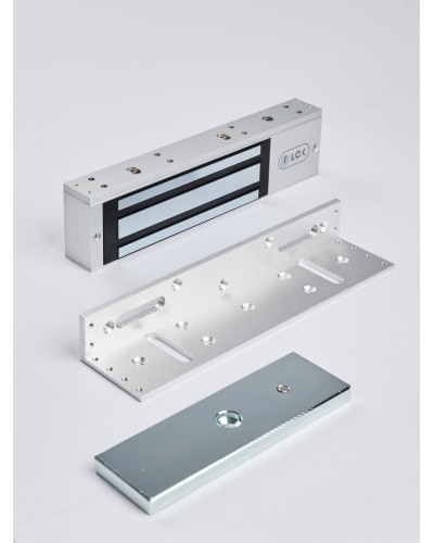 R-Lock RL-EML350-L0S - Электромагнитный замкок, 350кг, DC12/24B, цвет серебристый сатинированный алюминий RAL 7047 в Абакане Электромагнитные замки Pintop.ru