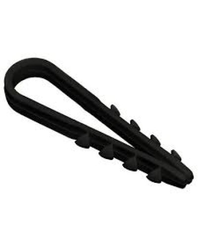 Дюбель-хомут 19-25 черный (100шт/уп) PROCONNECT 07-4523 в Абакане Стяжки-хомуты Pintop.ru