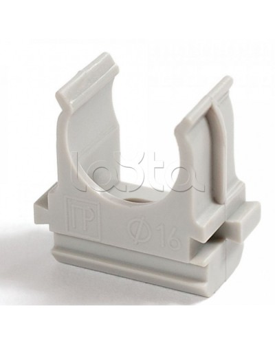 Крепеж-клипса для труб АБС-пластик в карт д16 (200шт/2000шт уп/кор) Промрукав (PR.0616) в Абакане Держатели, клипсы, скобы Pintop.ru