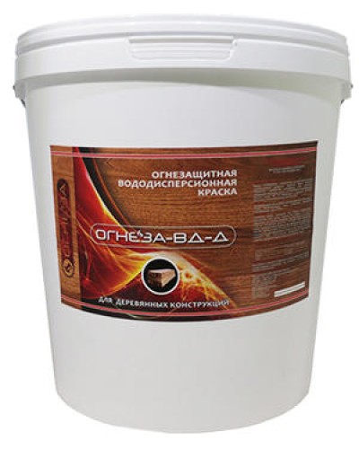 Краска огнезащитная водно-дисперсионнаявспучивающаясядля дерева Огнеза марки«ОГНЕЗА-ВД-Д» , ведро 25 кг., цвет белый в Абакане Огнезащитные краски Pintop.ru