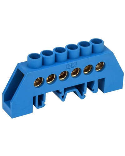 Шина нулевая ШНИ-8х12-6-КС-С IEK (YNN10-812-6DP-K07) в Абакане Клеммные колодки Pintop.ru