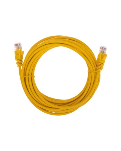 Патч-корд U/UTP, CAT 5e, RJ45-RJ45, 26AWG, LSZH, желтый, 5м REXANT 02-0105-5 в Абакане Патчкорды (медные) Pintop.ru