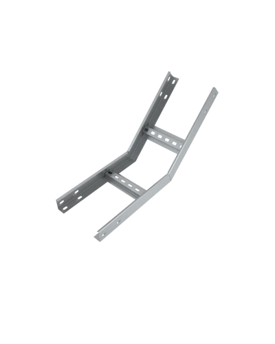 Угол лестничный вертикальный внутренний 45 гр. 80х500х1,5 мм Быстрый монтаж HD85 КМ-профиль (LNLS45-80-500-1.5 HD85) в Абакане Аксессуары для лотков Pintop.ru