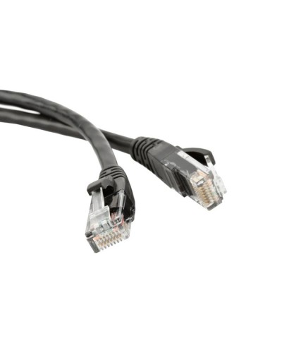 Патч-корд RJ45 - RJ45, 4 пары, UTP, категория 5е, 10 м, черный, LSZH LANMASTER LAN-PC45/U5E-10-BK в Абакане Патч-корды и пигтейлы Pintop.ru