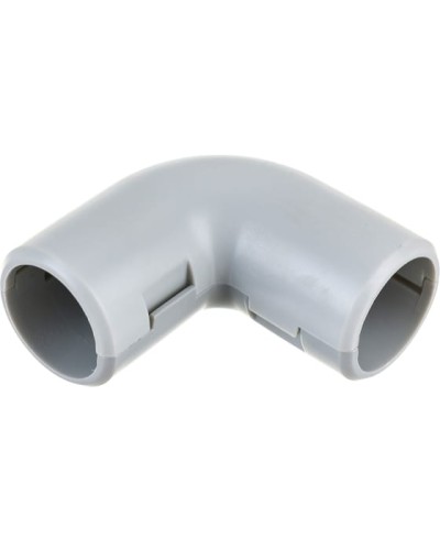 CI32G Угол 90 гр.(2част.) для труб D32мм, чёрный (1уп = 10шт) Экопласт (41232-10BL) в Абакане Повороты, муфты, тройники Pintop.ru