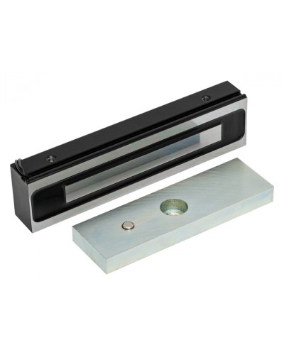 Электромагнитный замок AccordTec ML-200K-3 Premium Black с планкой в Абакане Электромагнитные замки Pintop.ru