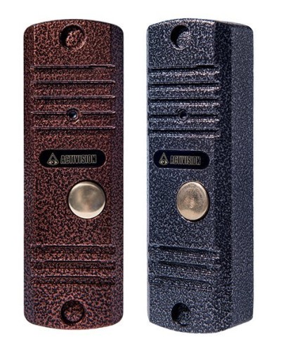 Видеопанель вызывная накладная на 1 абонента Activision AVC-105-V (медь, с видеокамерой) в Абакане Вызывные видеопанели малоабонентные Pintop.ru