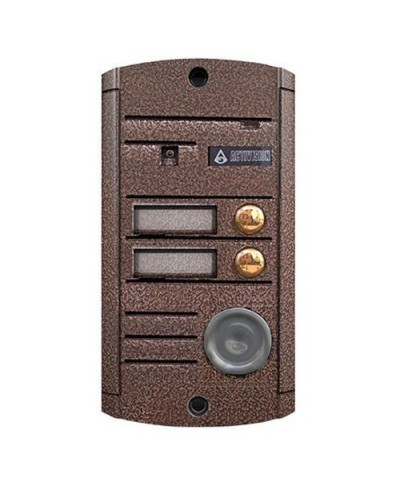 Видеопанель вызывная накладная цветная на 2 абонента с TM-считывателем Activision AVP-452 ТМ (PAL, медь) в Абакане Вызывные видеопанели малоабонентные Pintop.ru