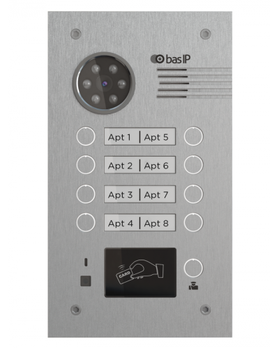Вызывная панель BAS-IP BA-08MD SILVER в Абакане Вызывные видеопанели малоабонентные Pintop.ru