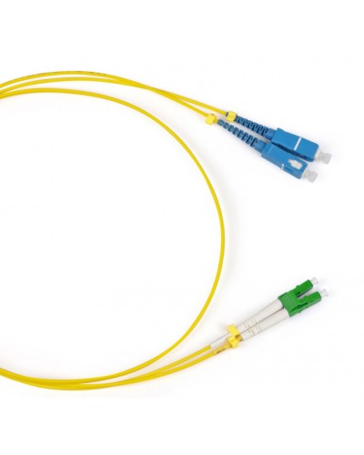 Шнур оптический duplex LC/APC-SC/UPC 9/125 sm 10м LSZH Cabeus FOP(d)-9-LC/APC-SC/UPC-10m в Абакане Патч-корды оптические Pintop.ru