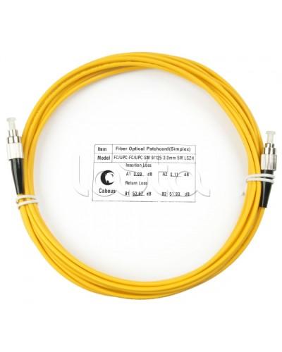 Шнур оптический simplex FC-FC 9/125 sm 7м LSZH Cabeus FOP(s)-9-FC-FC-7m в Абакане Патч-корды оптические Pintop.ru