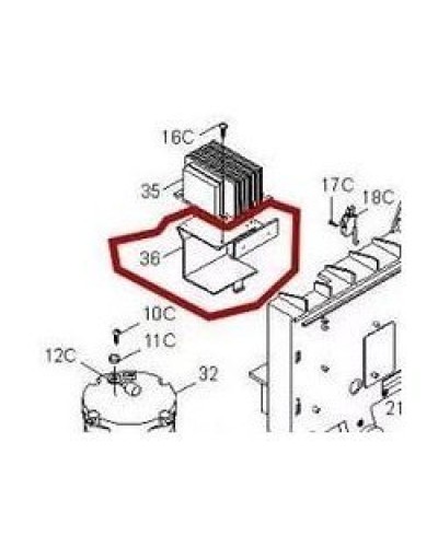 Кронштейн крепления аккумуляторов BX-P Came 119RIBX036 в Абакане Запчасти для шлагбаумов и автоматики Pintop.ru