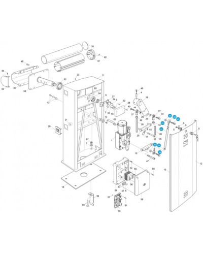 Моторедуктор G4000 Came 119RIG194 в Абакане Запчасти для шлагбаумов и автоматики Pintop.ru