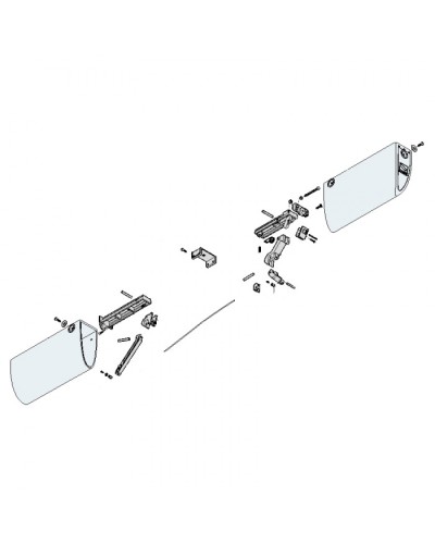 Заглушки боковые профиля безопасности DF Came 119RIR225 в Абакане Запчасти для шлагбаумов и автоматики Pintop.ru
