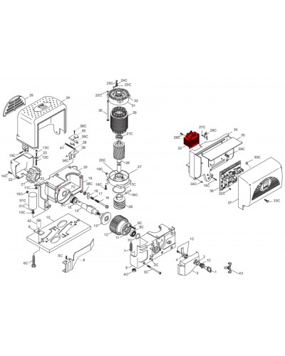 Конденсатор 20 мкФ Came 119RIR277 в Абакане Запчасти для шлагбаумов и автоматики Pintop.ru
