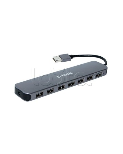 Концентратор с 7 портами USB 2.0 D-Link DUB-H7/E1A в Абакане Дополнительное оборудование для сетей Pintop.ru