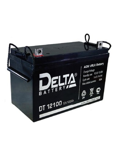 Аккумулятор свинцово-кислотный Delta DT 12100 в Абакане Электротехническое оборудование Pintop.ru