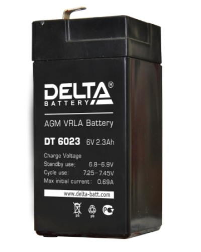 Аккумулятор свинцово-кислотный Delta DT 6023 в Абакане Электротехническое оборудование Pintop.ru