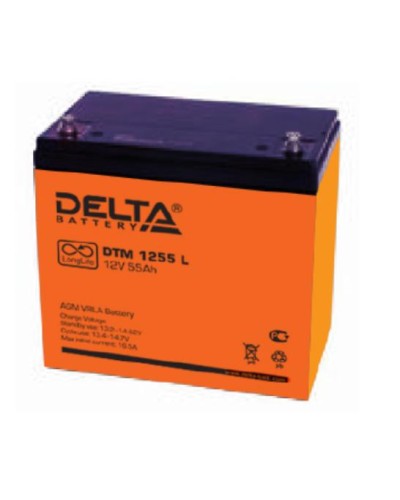 Аккумулятор свинцово-кислотный Delta DTM 1255 L в Абакане Электротехническое оборудование Pintop.ru