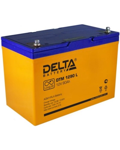 Аккумулятор свинцово-кислотный Delta DTM 1290 L в Абакане Электротехническое оборудование Pintop.ru