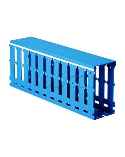 Короб перфорированный, синий RL12 40x40 DKC 00283RL в Абакане Кабельные лотки Pintop.ru