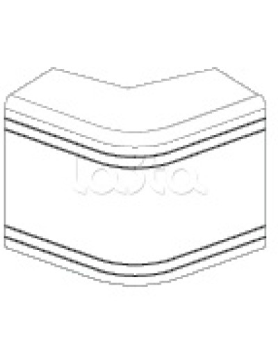 Угол внешний неизменяемый (90°) NEA 80х40 мм DKC 01808 в Абакане Аксессуары для кабель-канала Pintop.ru