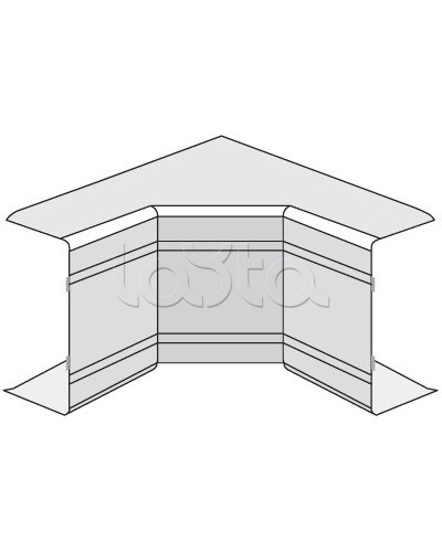 Угол внутренний неизменяемый (90°) NIA 40х40 DKC 01822 в Абакане Аксессуары для кабель-канала Pintop.ru