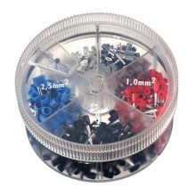 Контейнер наконечников-гильз с изолир.фланцем 2,50 кв.мм синий 1 упаковка - 1000 шт DKC 2ARTD10025