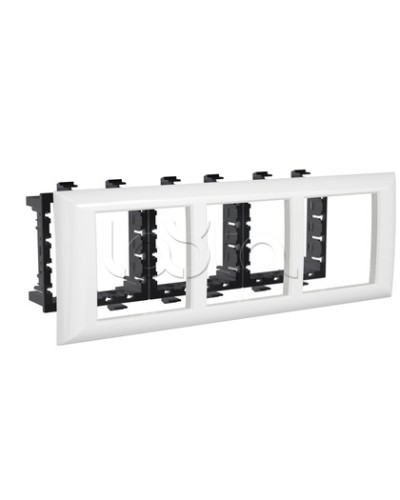 Рамка-суппорт Avanti белый для In-liner Front, 6 мод. DKC 4400916 в Абакане Аксессуары для лотков Pintop.ru