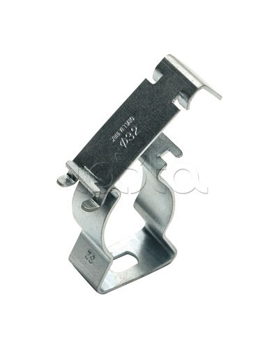 Держатель с крышкой D32, оцинкованная сталь DKC (6044-A32) в Абакане Держатели, клипсы, скобы Pintop.ru