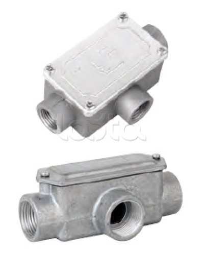 Коробка ответвительная алюминиевая, 3 ввода, М20х1,5 ,IP55, 118х67х42мм DKC 6330-20 в Абакане Распределительные коробки Pintop.ru