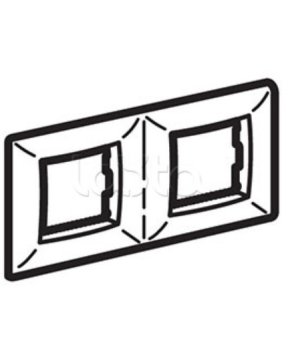 Рамка пятиместная, белый RAL 9010, 10М, BRAVA DKC (75015W) в Абакане Аксессуары для кабель-канала Pintop.ru