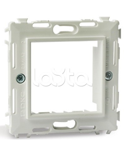 Каркас на 2 модуля (одноместный), белый, RAL 9010 DKC 75020W в Абакане Аксессуары для кабель-канала Pintop.ru