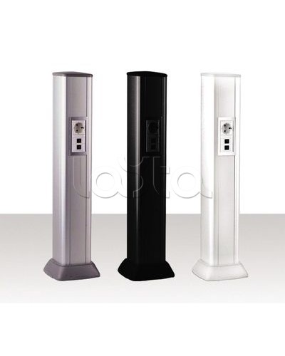 Колонна алюминевая 0,71 м, цвет черный DKC 09593 в Абакане Аксессуары для стоек и шкафов Pintop.ru