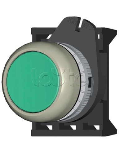 Кнопка плоская прозрачная с фиксацией, зеленая DKC ABDLM2 в Абакане Аксессуары для стоек и шкафов Pintop.ru