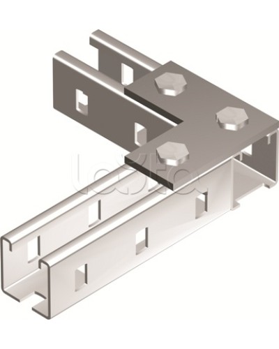 Пластина соединительная L-обр., длина 90х90 мм, 3отв., горячеоцинкованная DKC BMD1021HDZ в Абакане Крепежные изделия Pintop.ru