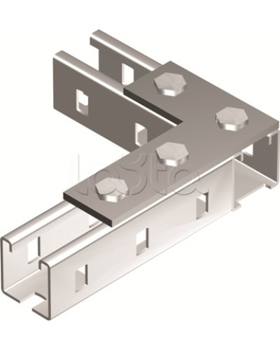 Пластина соединительная L-обр., длина 90х140 мм, 4отв., горячеоцинкованная DKC BMD1022HDZ в Абакане Аксессуары для лотков Pintop.ru