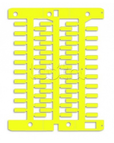 Маркировка для провода, жесткая, для трубочек. 4х12мм. Желтая DKC NUT12Y в Абакане Крепежные изделия Pintop.ru