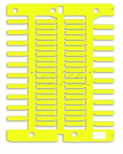 Маркировка для провода, жесткая, для трубочек. 4х18мм. Желтая DKC NUT18Y в Абакане Крепежные изделия Pintop.ru