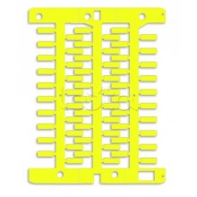 Маркировка для провода, жесткая, для трубочек. 4х23мм. Желтая DKC NUT23Y