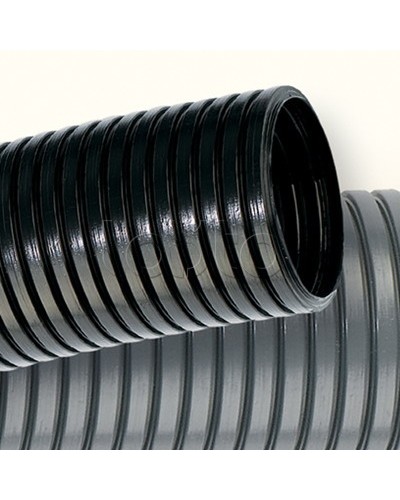Труба гофрированная DN48мм, ПВ-2, D вн 47,4 мм, D нар 54,5 мм, полиамид 6, безгалогенная, с протяжкой DKC PA604855F2 в Абакане Труба гофрированная Pintop.ru