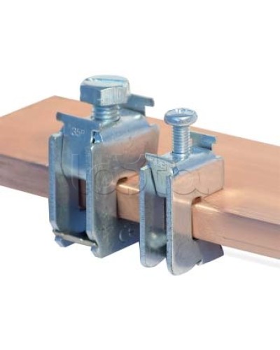 Шинная клемма для кабеля, сечение шины 10 мм, кабель 16-35 мм DKC R5BC1035 в Абакане Крепежные изделия Pintop.ru