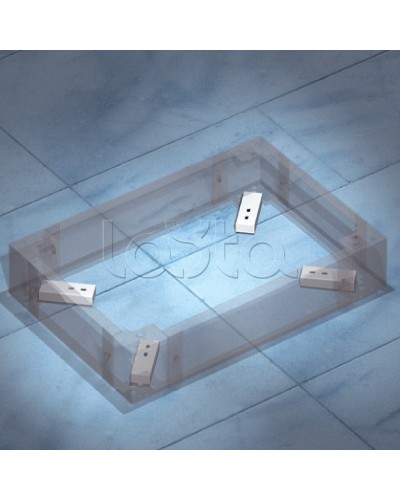 Комплект пластин для фиксации цоколя к полу DKC R5KFP01 в Абакане Полки для шкафов и стоек Pintop.ru