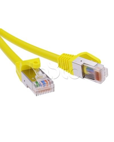 Патч-корд экранированный CAT5E F/UTP 4х2, LSZH, желтый, 10м DKC RN5EFU4500YL в Абакане Патчкорды (медные) Pintop.ru