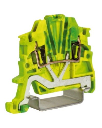 Зажим для заземления, 1,5 кв.мм желто-зеленый DKC ZHT400 в Абакане Держатели, клипсы, скобы Pintop.ru