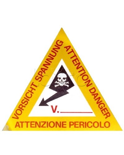 Предупреждающая табличка 120мм DKC ZTA002 в Абакане Аксессуары для лотков Pintop.ru