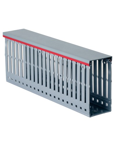 Короб перфорированный, серый RL6 60x80 мм DKC 01128RL в Абакане Кабельные лотки Pintop.ru